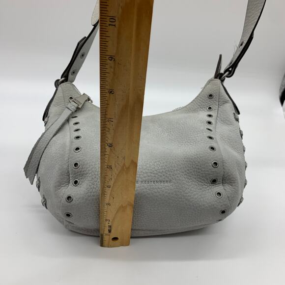 Aimee Kestenberg Nubuck Crossbody Purse Austin Vibes Arctic - Picture 6 of 13